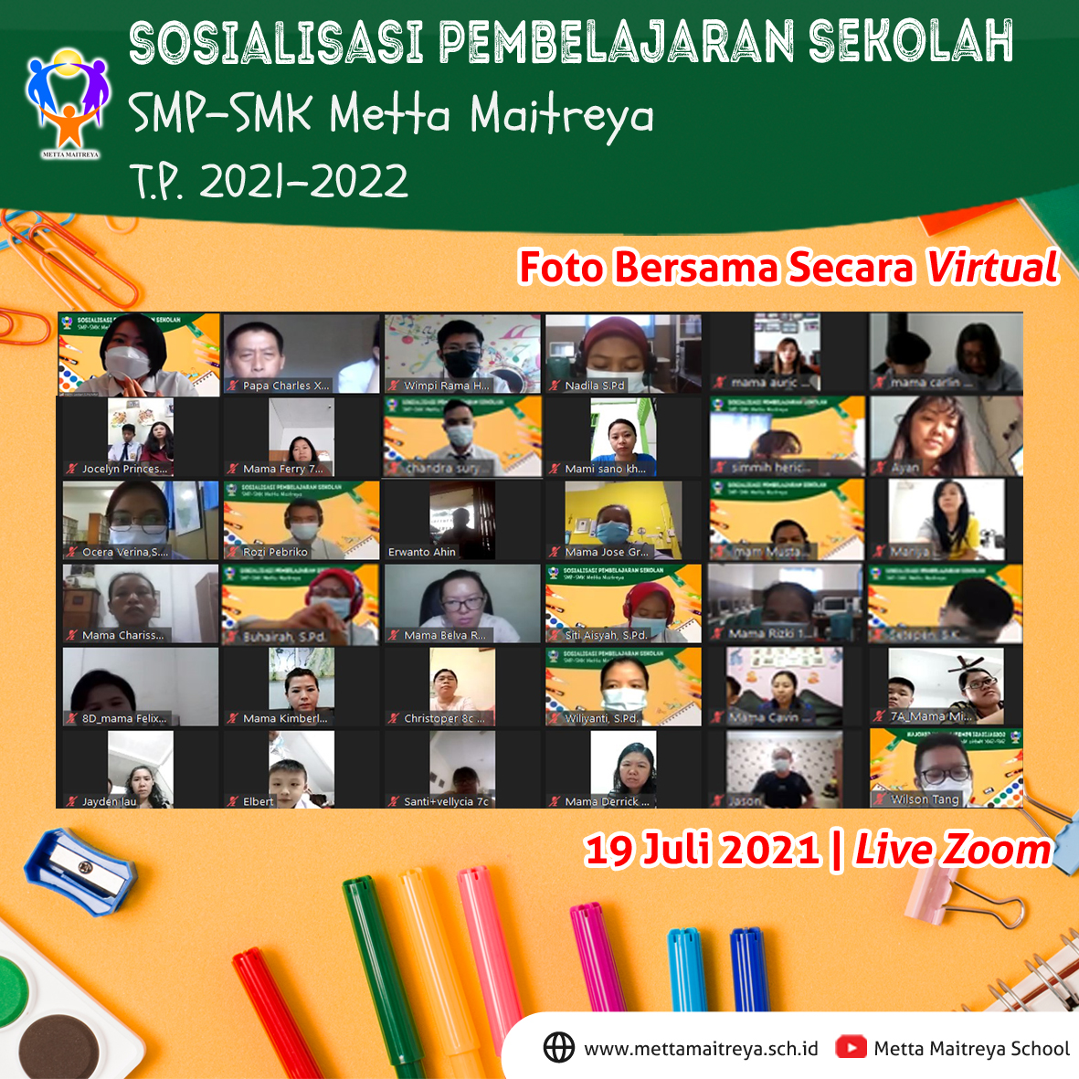 Sosialisasi Pembelajaran SMP-SMK Metta Maitreya