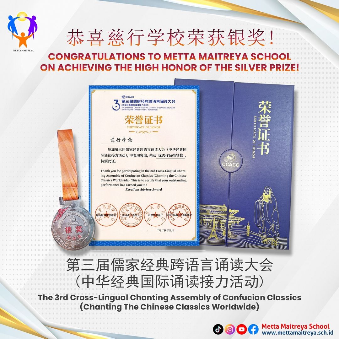 Congratulations to Metta Maitreya School on achieving the high honor of the Silver Prize